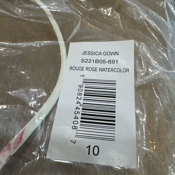 Sachin & Babi Jessica Maxi‎ Dress Size 10 Floral Rose Watercolor - Picture 4 of 8